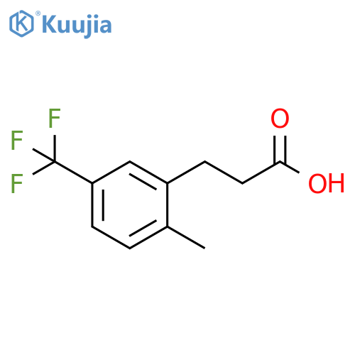 3-[2-METHYL-5-(TRIFLUOROMETHYL)PHENYL]PROPIONIC ACID structure