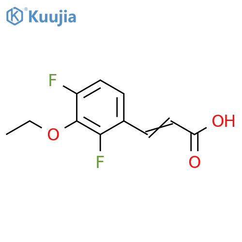 3-Ethoxy-2,4-difluorocinnamic acid structure