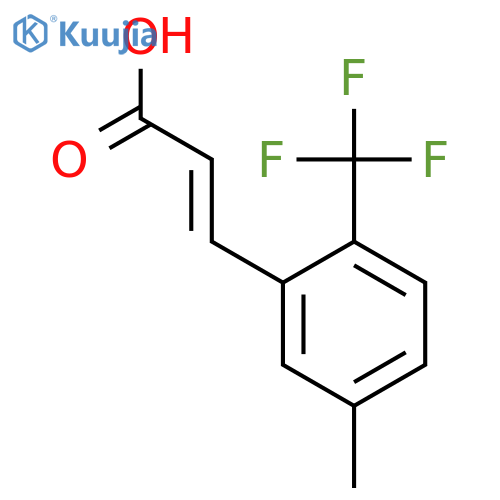 5-Methyl-2-(trifluoromethyl)cinnamic acid structure