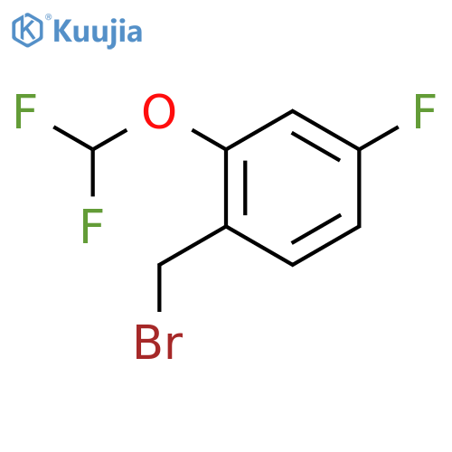 2-(Difluoromethoxy)-4-fluorobenzyl bromide structure
