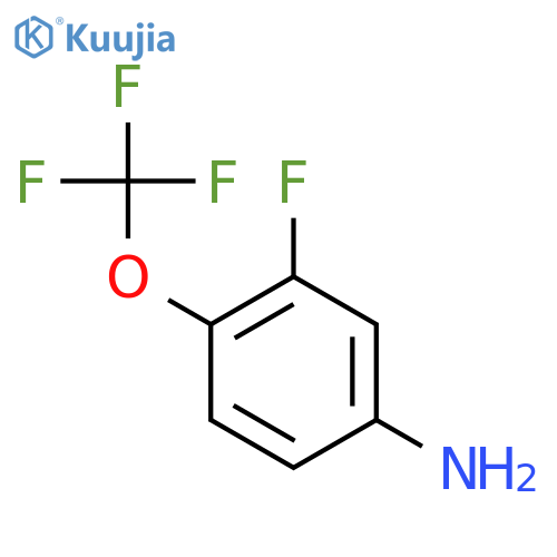 3-Fluoro-4-(trifluoromethoxy)aniline structure