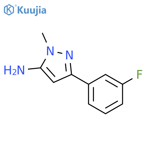 5-Amino-3-(3-fluorophenyl)-1-methylpyrazole structure