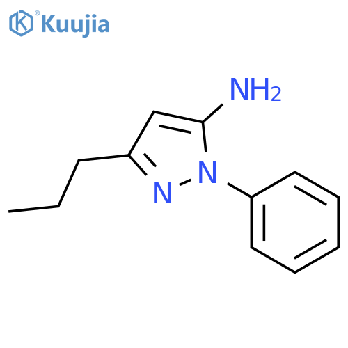 1-phenyl-3-propyl-1H-pyrazol-5-amine structure