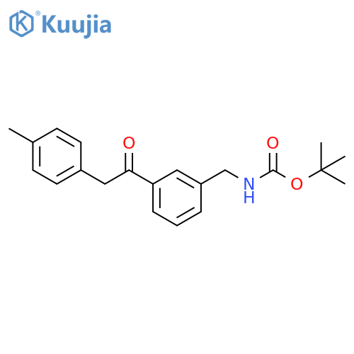 [3-(2-P-tolyl-acetyl)-benzyl]-carbamic acid tert-butyl ester structure