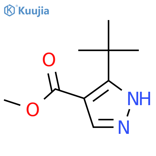 Methyl 3(5)-t-butylpyrazole-4-carboxylate structure