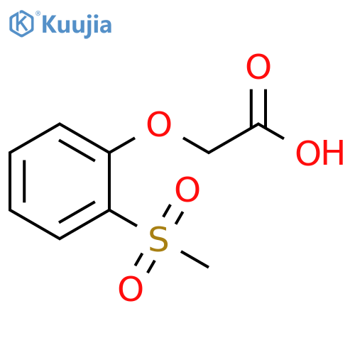 2-(2-methanesulfonylphenoxy)acetic acid structure
