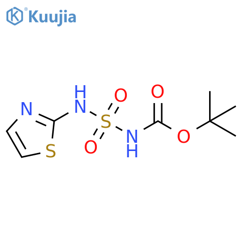 tert-Butyl 2,2-Dioxo-3-(1,3-thiazol-2-yl)-2lambda~6~-diazathiane-1-carboxylate structure