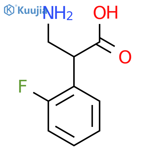 a-(Aminomethyl)-2-fluorobenzeneacetic acid hydrochloride structure