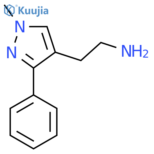 2-(1-methyl-3-phenyl-1H-pyrazol-4-yl)ethan-1-amine structure