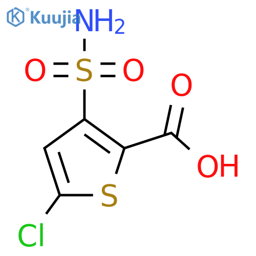 5-Chloro-3-sulfamoylthiophene-2-carboxylic acid structure