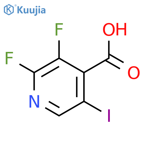 2,3-Difluoro-5-iodopyridine-4-carboxylic acid structure