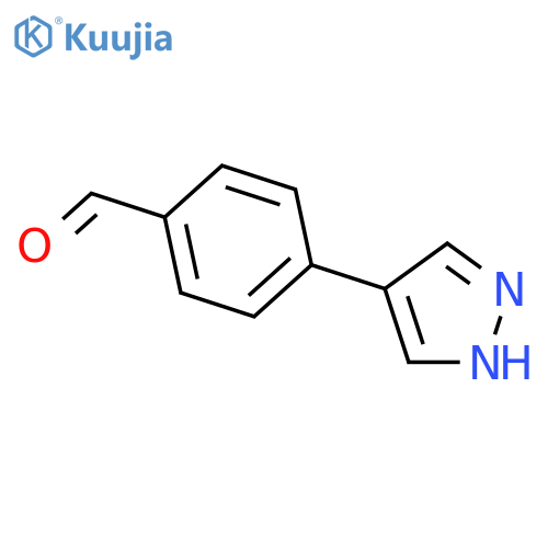 4-(1H-Pyrazol-4-yl)benzaldehyde structure