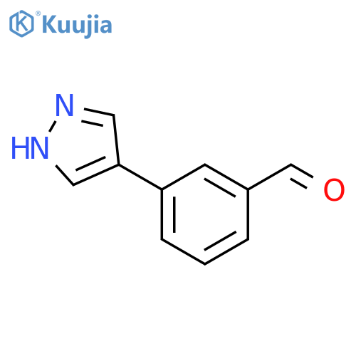 3-(1H-Pyrazol-4-yl)benzaldehyde structure