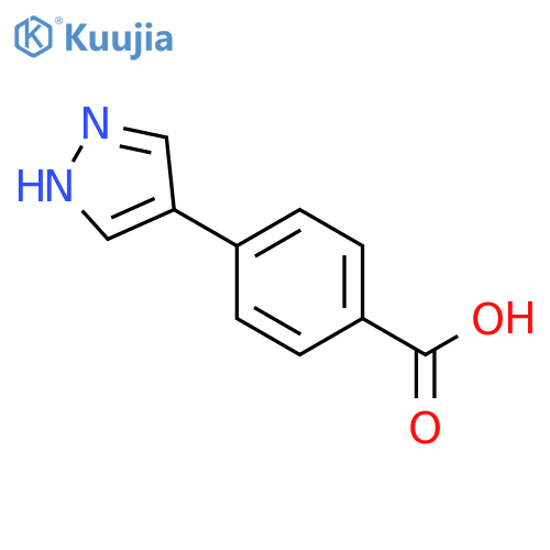4-(1H-Pyrazol-4-yl)benzoic acid structure