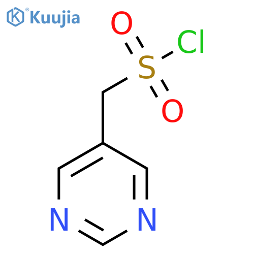 (pyrimidin-5-yl)methanesulfonyl chloride structure