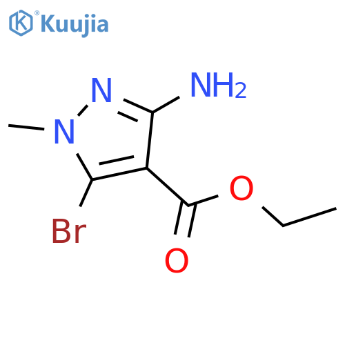 3-Amino-5-bromo-1-methyl-1H-pyrazole-4-carboxylic acid ethyl ester structure