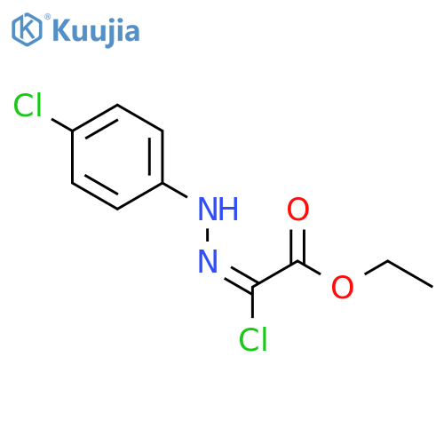 ethyl (2E)-2-chloro-2-2-(4-chlorophenyl)hydrazin-1-ylideneacetate structure