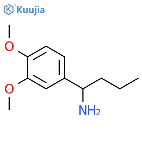 1-(3,4-dimethoxyphenyl)butan-1-amine structure