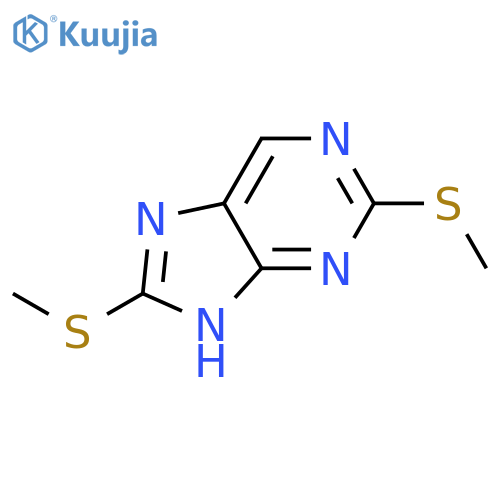 9H-Purine,2,8-bis(methylthio)- structure