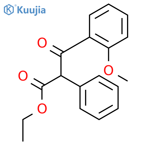 3-(2-methoxy-phenyl)-3-oxo-2-phenyl-propionic acid ethyl ester structure