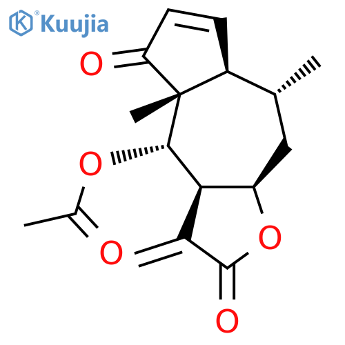 Azuleno[6,5-b]furan-2,5-dione,4-(acetyloxy)-3,3a,4,4a,7a,8,9,9a-octahydro-4a,8-dimethyl-3-methylene-,(3aR,4S,4aR,7aR,8R,9aR)- structure