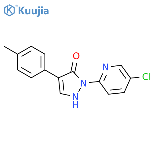 3H-Pyrazol-3-one, 2-(5-chloro-2-pyridinyl)-1,2-dihydro-4-(4-methylphenyl)- structure