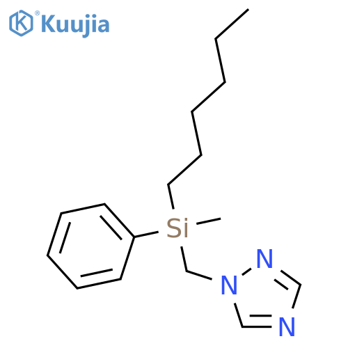 1H-1,2,4-Triazole, 1-[(hexylmethylphenylsilyl)methyl]- structure