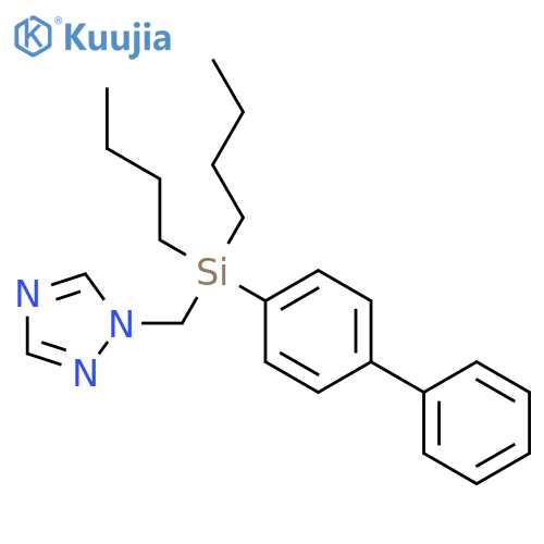 1H-1,2,4-Triazole, 1-[([1,1'-biphenyl]-4-yldibutylsilyl)methyl]- structure
