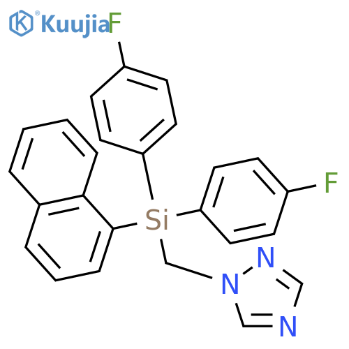 1H-1,2,4-Triazole, 1-[[bis(4-fluorophenyl)-1-naphthalenylsilyl]methyl]- structure
