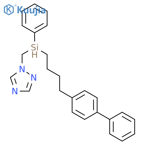 1H-1,2,4-Triazole, 1-[([1,1'-biphenyl]-4-ylbutylphenylsilyl)methyl]- structure