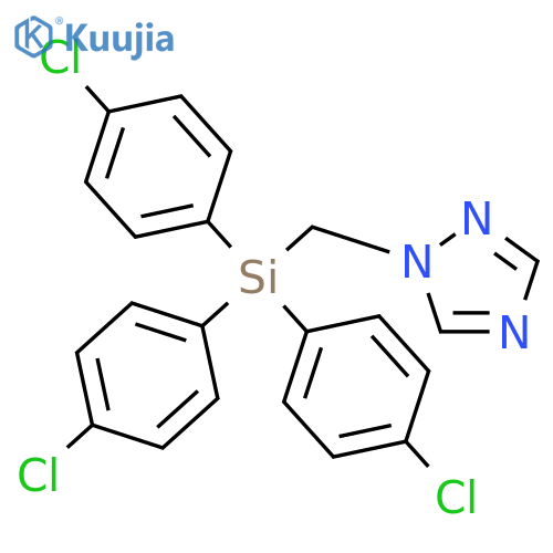 1H-1,2,4-Triazole, 1-[[tris(4-chlorophenyl)silyl]methyl]- structure