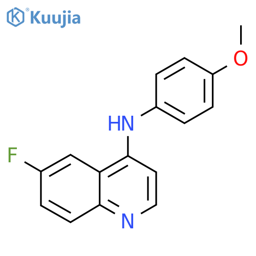 6-Fluoro-N-(4-methoxyphenyl)quinolin-4-amine structure