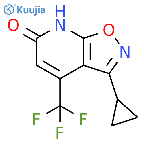 3-cyclopropyl-4-(trifluoromethyl)-6H,7H-1,2oxazolo5,4-bpyridin-6-one structure