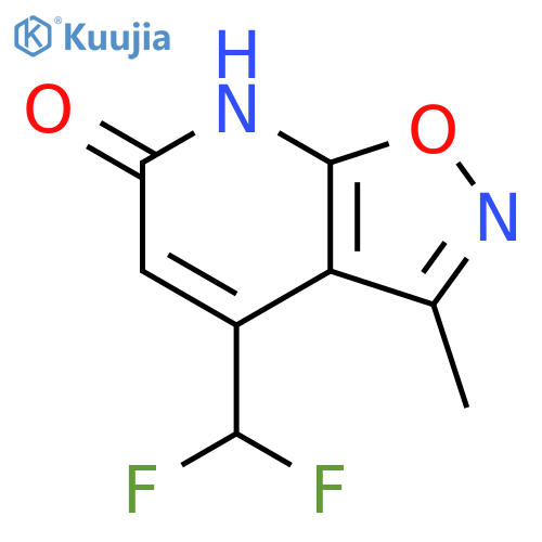 4-(difluoromethyl)-3-methyl-6H,7H-1,2oxazolo5,4-bpyridin-6-one structure