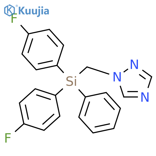 1H-1,2,4-Triazole, 1-[[bis(4-fluorophenyl)phenylsilyl]methyl]- structure