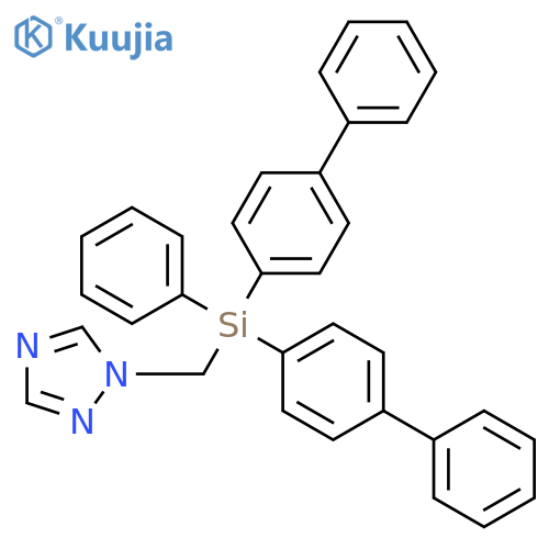 1H-1,2,4-Triazole, 1-[[bis([1,1'-biphenyl]-4-yl)phenylsilyl]methyl]- structure