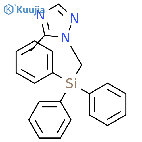 1H-1,2,4-Triazole, 5-methyl-1-[(triphenylsilyl)methyl]- structure