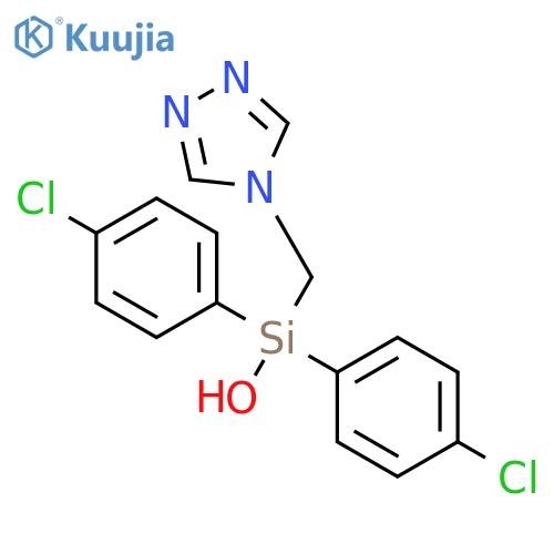 Silanol, bis(4-chlorophenyl)(4H-1,2,4-triazol-4-ylmethyl)- structure