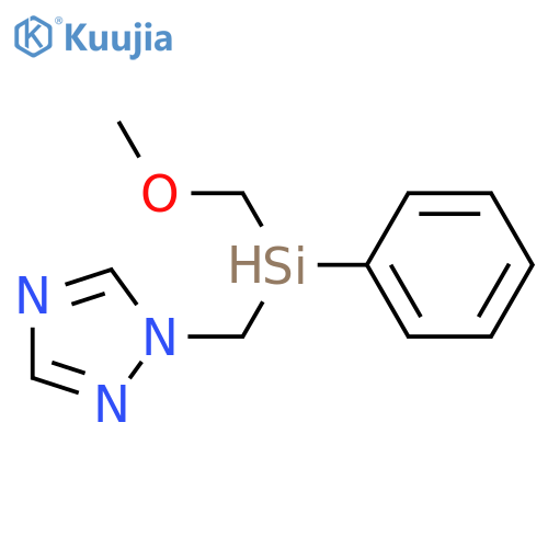 1H-1,2,4-Triazole, 1-[(methoxymethylphenylsilyl)methyl]- structure