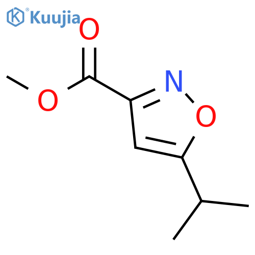 Methyl 5-isopropylisoxazole-3-carboxylate structure
