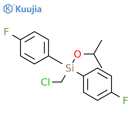 Silane, (chloromethyl)bis(4-fluorophenyl)(1-methylethoxy)- structure