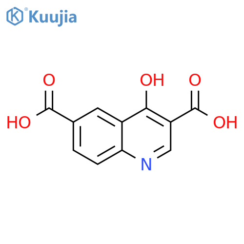 4-hydroxyquinoline-3,6-dicarboxylic acid structure