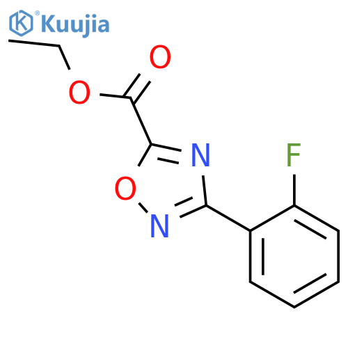 Ethyl 3-(2-fluorophenyl)-1,2,4-oxadiazole-5-carboxylate structure