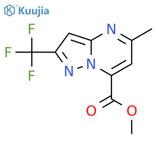 methyl 5-methyl-2-(trifluoromethyl)pyrazolo[1,5-a]pyrimidine-7-carboxylate structure