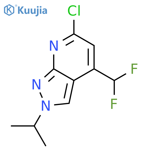 6-chloro-4-(difluoromethyl)-2-(propan-2-yl)-2H-pyrazolo3,4-bpyridine structure