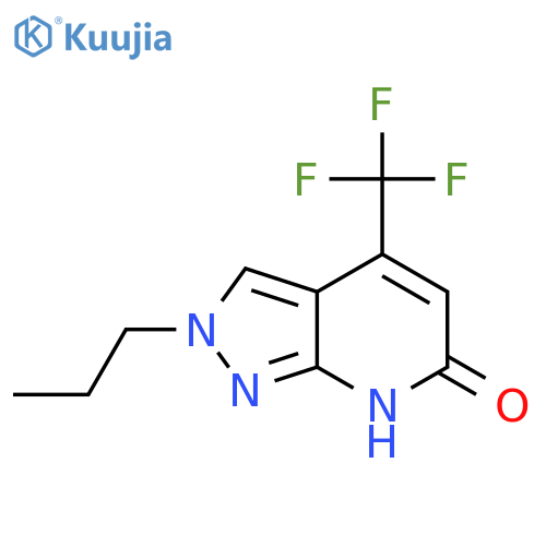 2-propyl-4-(trifluoromethyl)-2H,6H,7H-pyrazolo3,4-bpyridin-6-one structure
