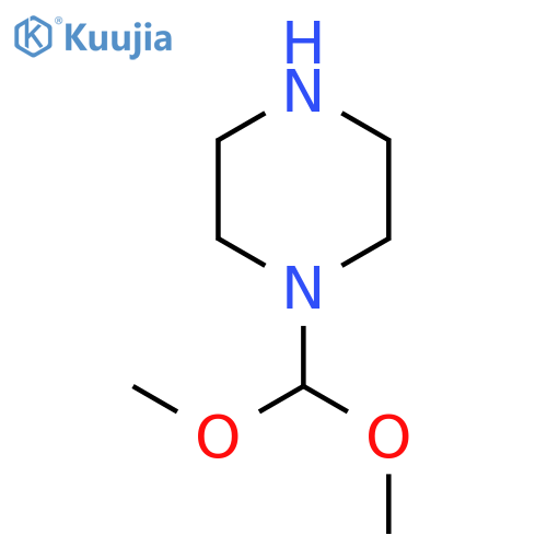 Piperazine,1-(dimethoxymethyl)- structure