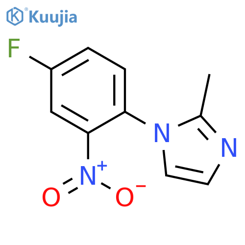 1-(4-fluoro-2-nitrophenyl)-2-methylimidazole structure