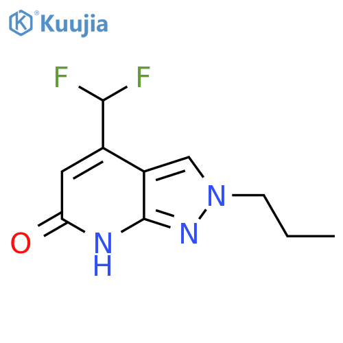 4-(difluoromethyl)-2-propyl-2H,6H,7H-pyrazolo3,4-bpyridin-6-one structure