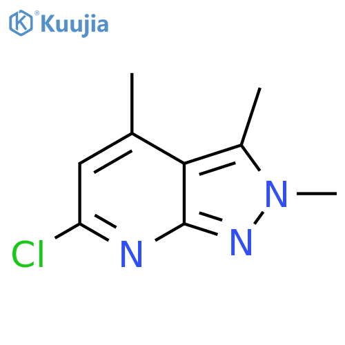 6-chloro-2,3,4-trimethyl-2H-pyrazolo3,4-bpyridine structure
